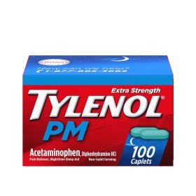 Tylenol PM Extra Strength Pain Reliever & Sleep Aid Caplets;  100 ct